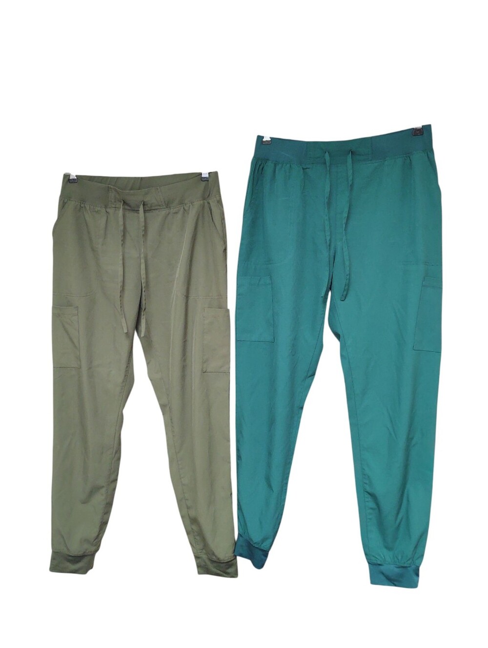 Bundle Of 2 Casual Drawstring Jogger Scrub Pants Size M